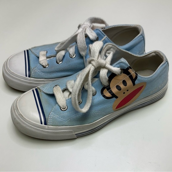 Keds X Paul Frank Women’s 8 VINTAGE Baby Blue Julius the Monkey Converse Style - Picture 1 of 10